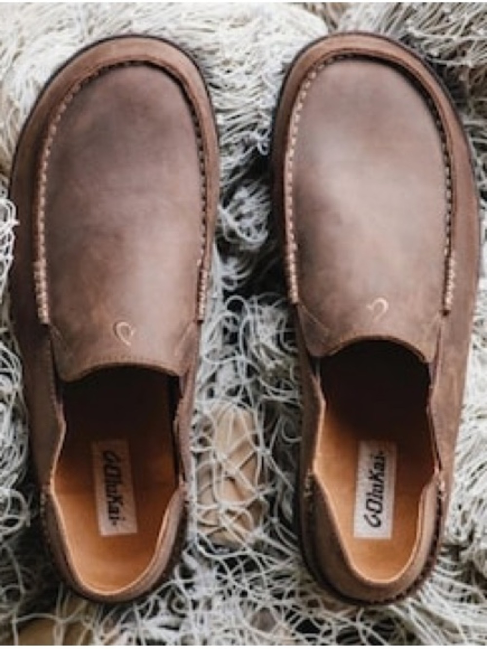 OluKai Men's Moloa Shoes Ray/Toffee size 10